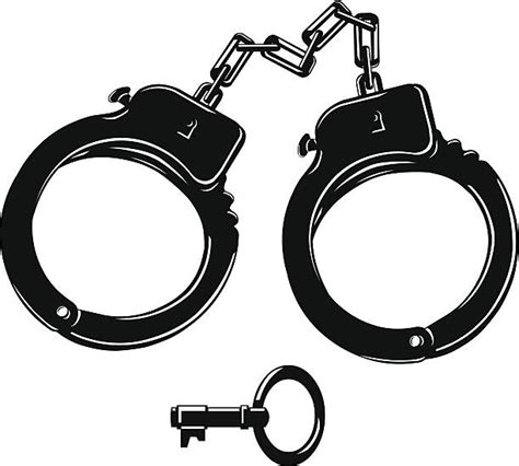 silhouette of handcuffs illustrations royalty free vector graphics