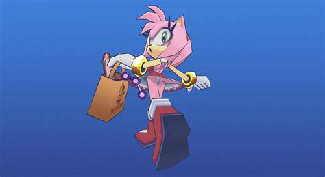 rule 34 3d amy rose anal beads anthro bag big eyes boots