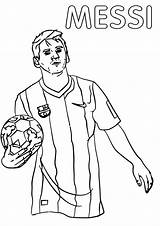 Messi Coloring Pages Lionel Printable Print sketch template