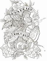 Chicano Drawings Muertos Thug Outline Willemxsm Getcolorings Sketches Pag sketch template
