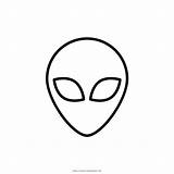 Extraterrestre Alieno sketch template