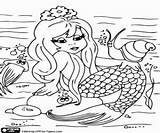 Sirenas Colorir Sereia Meerjungfrau Sirena Sentada Sitzt Desenhos Sereias Malvorlagen Sirenen Meerjungfrauen Debajo Sirens Mermaids Oncoloring sketch template