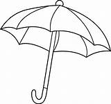 Coloring Umbrella Pages Clip Sweetclipart Printable Template sketch template