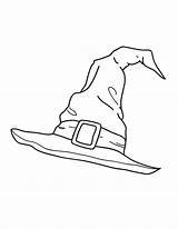 Hat Witch Coloring Pages Printable Halloween Bruxa Harry Potter Desenho Chapeu Drawing Museprintables Chapéu Para Color Sheets Animation Kids Sketch sketch template