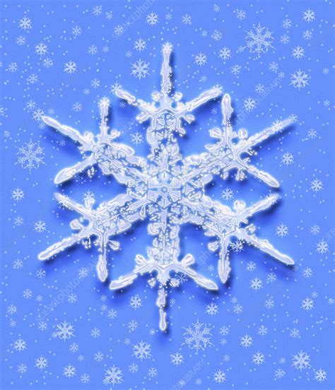 snowflakes stock image  science photo library