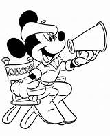 Coloring Disney Mickey Pages Topcoloringpages Directing Movie Printable Mouse sketch template