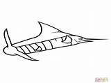 Marlin Blue Drawing Fish Paintingvalley Coloring sketch template