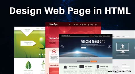 design web page  html step  step tutorial educba