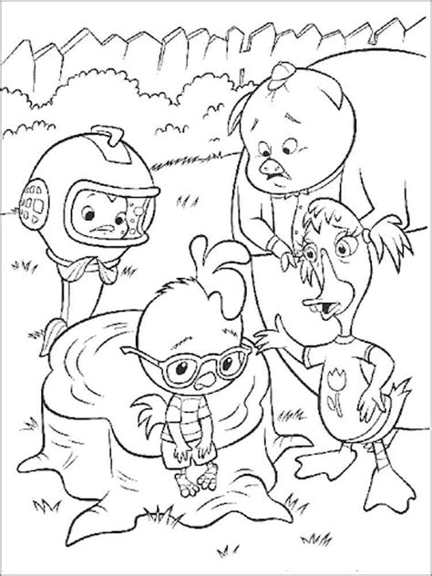 cartoons chicken  coloring pages png  file
