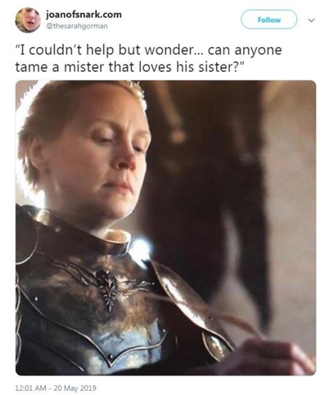 Game Of Thrones Finale Best Brienne Of Tarth Memes