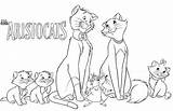 Coloring Aristocats Toulouse Berlioz Roquefort Duchess Marie Thomas Pages Children Fun sketch template