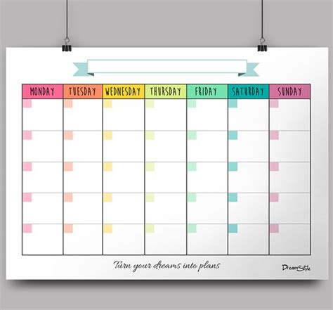 monthly templates  high  files   printed  standard     paper