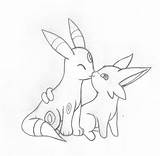 Espeon Umbreon Coloring Pages Pokemon Suggestions Keywords Related Library Clipart Deviantart Popular sketch template