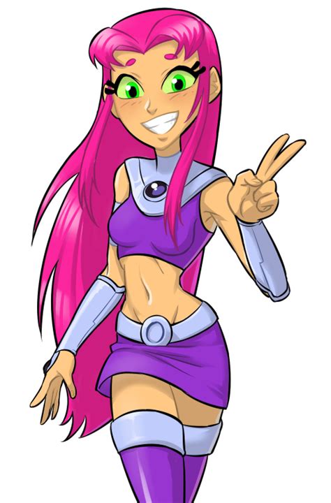 Starfire By Ta Na Starfire De Teen Titans Chicas Super Héroes