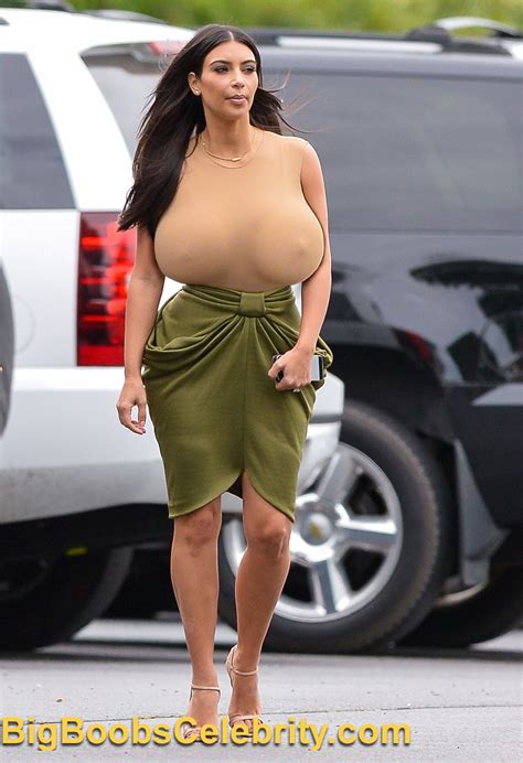 the kardashians love to show her huge tits out big boobs celebrities
