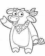 Dora Coloring Colouring Bull Benny Cow Topcoloringpages Sheets Print sketch template