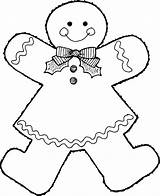Coloring Gingerbread Pages Girl Man Christmas Baby Printable Template Trend Kid Ginger Library Popular sketch template