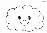 Wolke Ausmalbilder Gesicht Wolken Malvorlage Ausmalen Clouds Cloudy Wetter Malvorlagen Kinder Sonne Printable Regenbogen Flauschige Regen Früchte sketch template