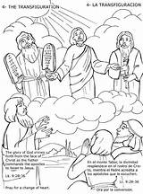 Transfiguration Mysteries Luminosos Luminous Misterios Visit sketch template