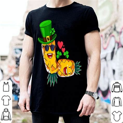 Top Irish Swinger Upside Down Pineapple Having Sex Shamrock Hat Shirt