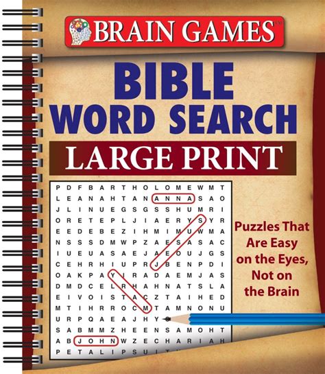 bible word search large print brain games phoenix publications