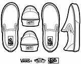 Shoes Vans Template Slip Shoe Vector Drawing Sneaker Van Clipart Google Draw Ons Old Skool Classic Dessin Svg Flat Pattern sketch template