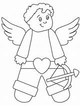 Coloring Pages Valentines Cupid Valentine Print Printable Color Sheets Kids Monkey Girls Advertisement Book Coloringpagebook sketch template