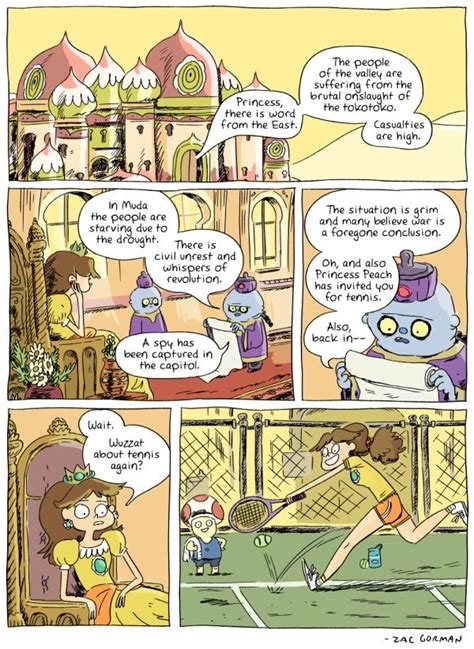 Playing Tennis With Princess Peach [comic] Geek On Pinterest