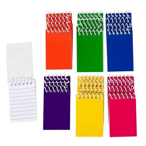 pack mini small spiral notepads notebooks memo pad books lined paper