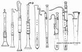 Woodwind Oboe Schalmei Instruments Fagott F1online Pommer Formen Verschiedene Alten Www1 Historische Instruction Shawm sketch template