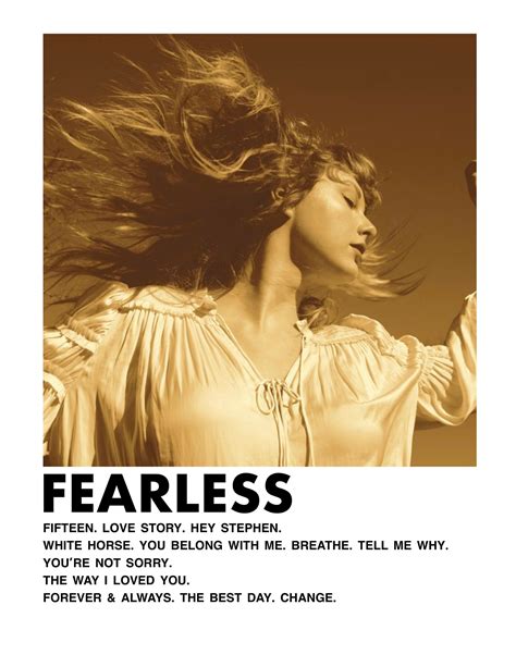 taylor swift fearless poster wall art printable digital etsy