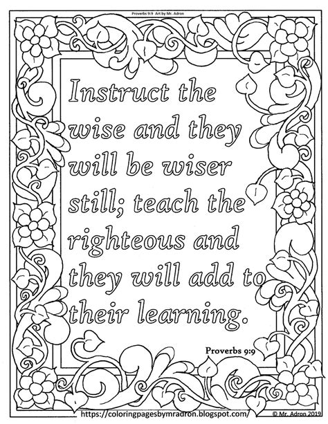 coloring pages  kids   adron  print  color proverbs