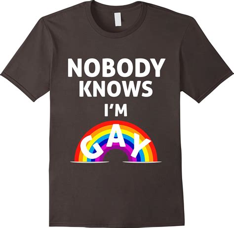 men s nobody knows i m gay rights lgbt t shirt clothing