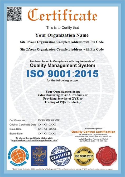 iso  iso  certification qc certification