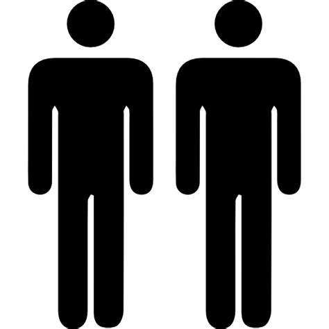 zwei personen silhouetten kostenlose icon