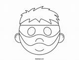 Mask Robber Template Color Printable Burglar Masks Coloring Maskspot Kids Choose Board Advertisement sketch template