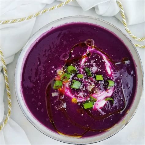 Purple Sweet Potato Soup With Bone Broth The Hint Of Rosemary