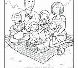 Coloring Picnic Family Pages Proud Table Getcolorings Color Printable Good sketch template