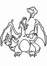 Charizard Pokemon Coloring Fire Pages Breath Color Clipart Printable Line Print Sheets Colouring Netart Kids Mandala Cliparts Clip Library Books sketch template