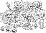 Monster High Coloring Pages Printable Print Party Sheet Sheets Slumber Pdf Clawdeen Characters Girls Draculaura Dolls Popular Getcoloringpages Library Fotolip sketch template