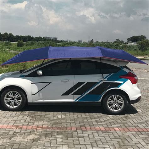 automatic awning tent car cover outdoor waterproof folded portable car canopy cover anti uv
