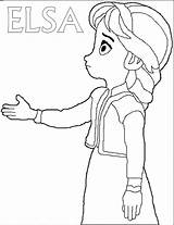 Frozen Elsa Coloring Pages Disney Baby Young Getcolorings Colori Print Printable sketch template