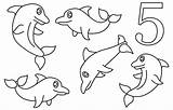 Dolphins sketch template