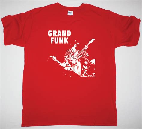 grand funk railroad band  red  shirt  rock  shirts