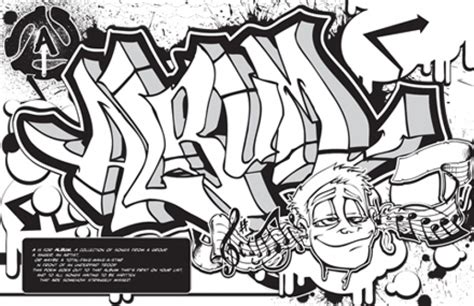 graffiti coloring pages  printable