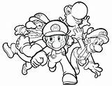 Coloring Luigi Baby Pages Getcolorings sketch template