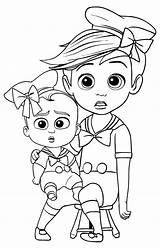 Boss Baby Coloring Pages Printable Kids sketch template