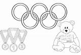 Coloring Pages Olympic Olympics Games sketch template