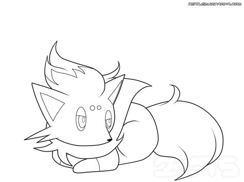 pokemon zorua coloring pages  getdrawings