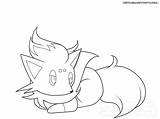 Zorua Pokemon Lineart Coloring Pages Moxie2d Deviantart Base Drawing Colouring Getdrawings Draw Choose Board sketch template